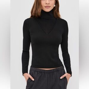 LE BOP Trompe L'oeil Layered Turtleneck